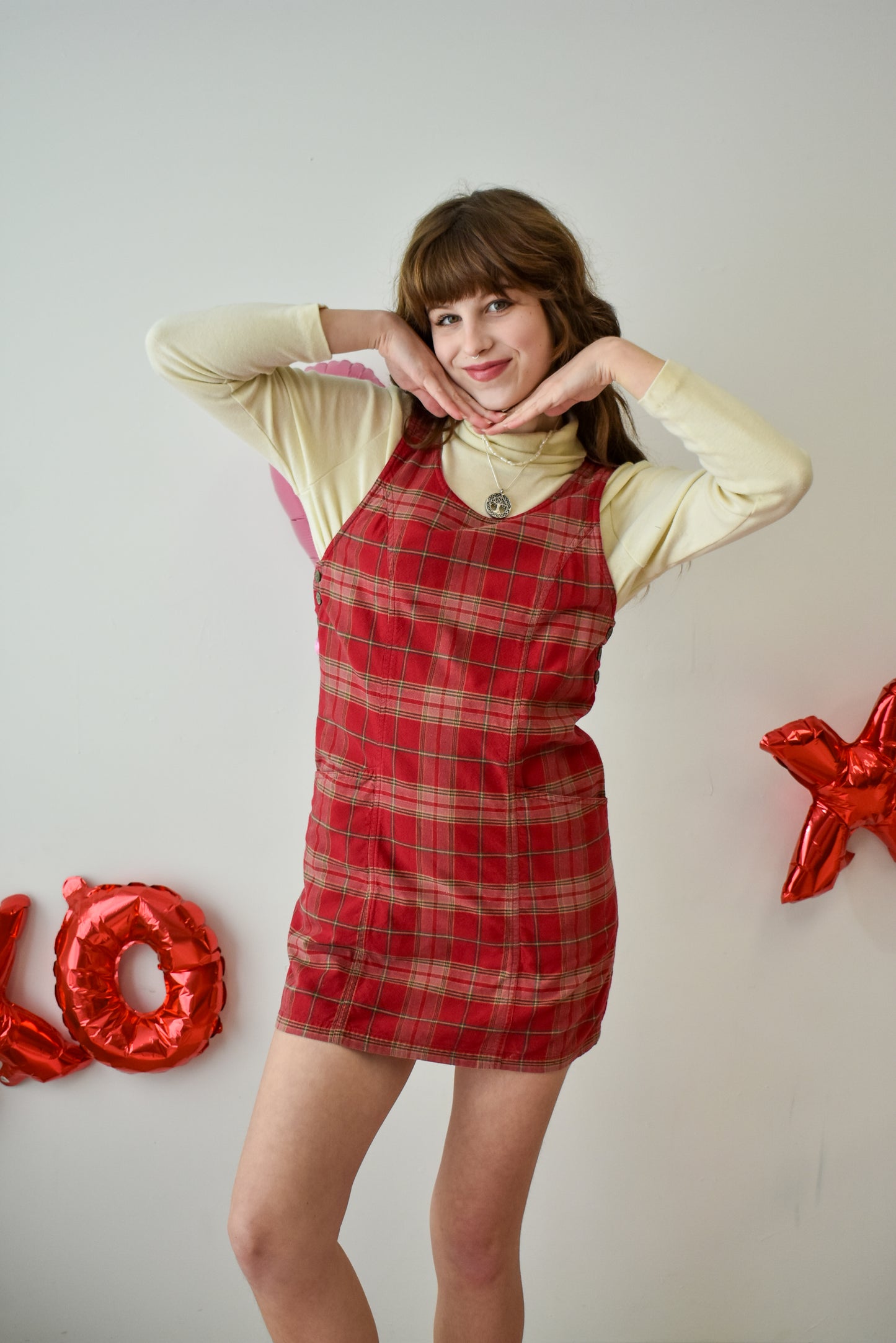 Plaid Dress- S