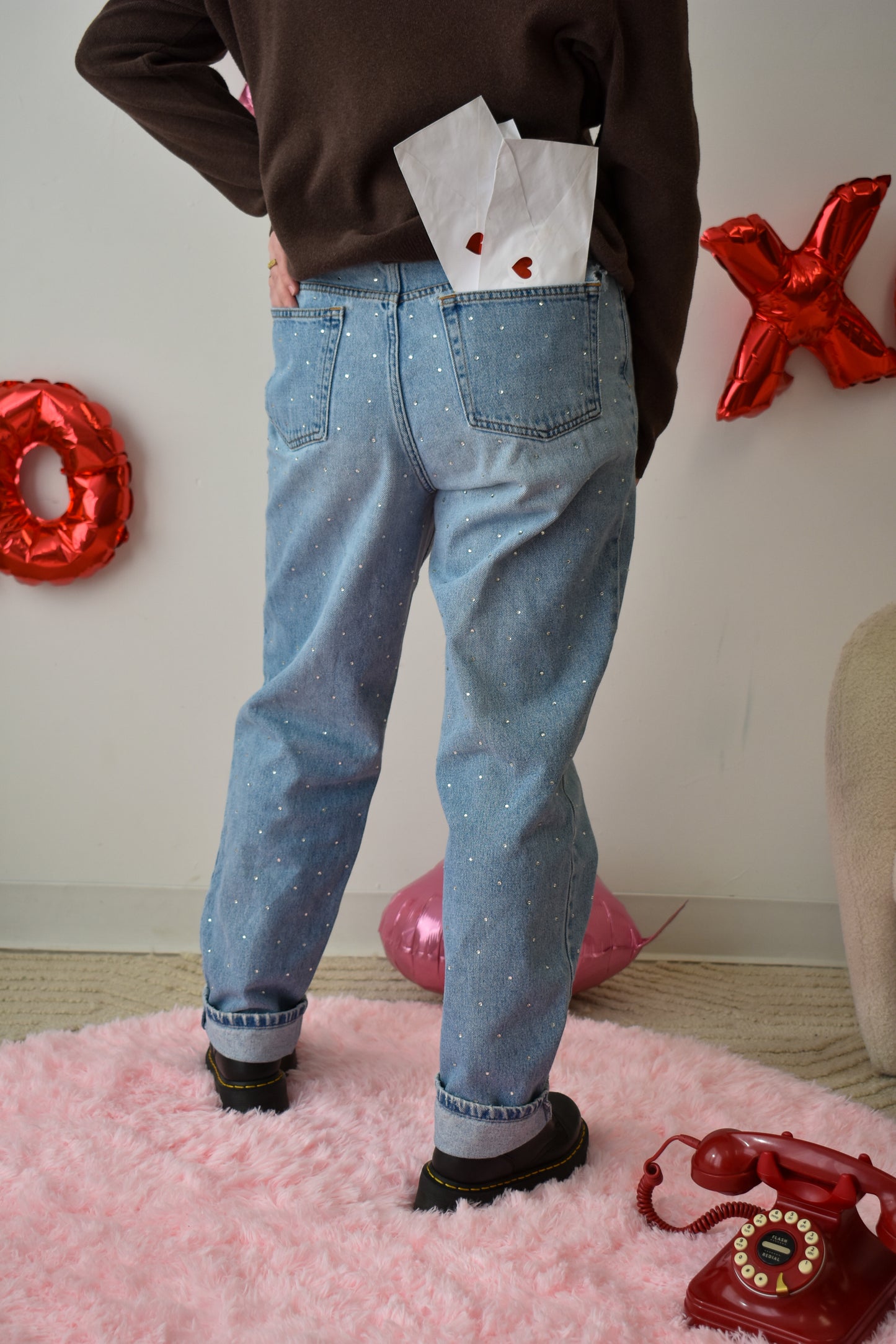 Rhinestone Jeans- 30"