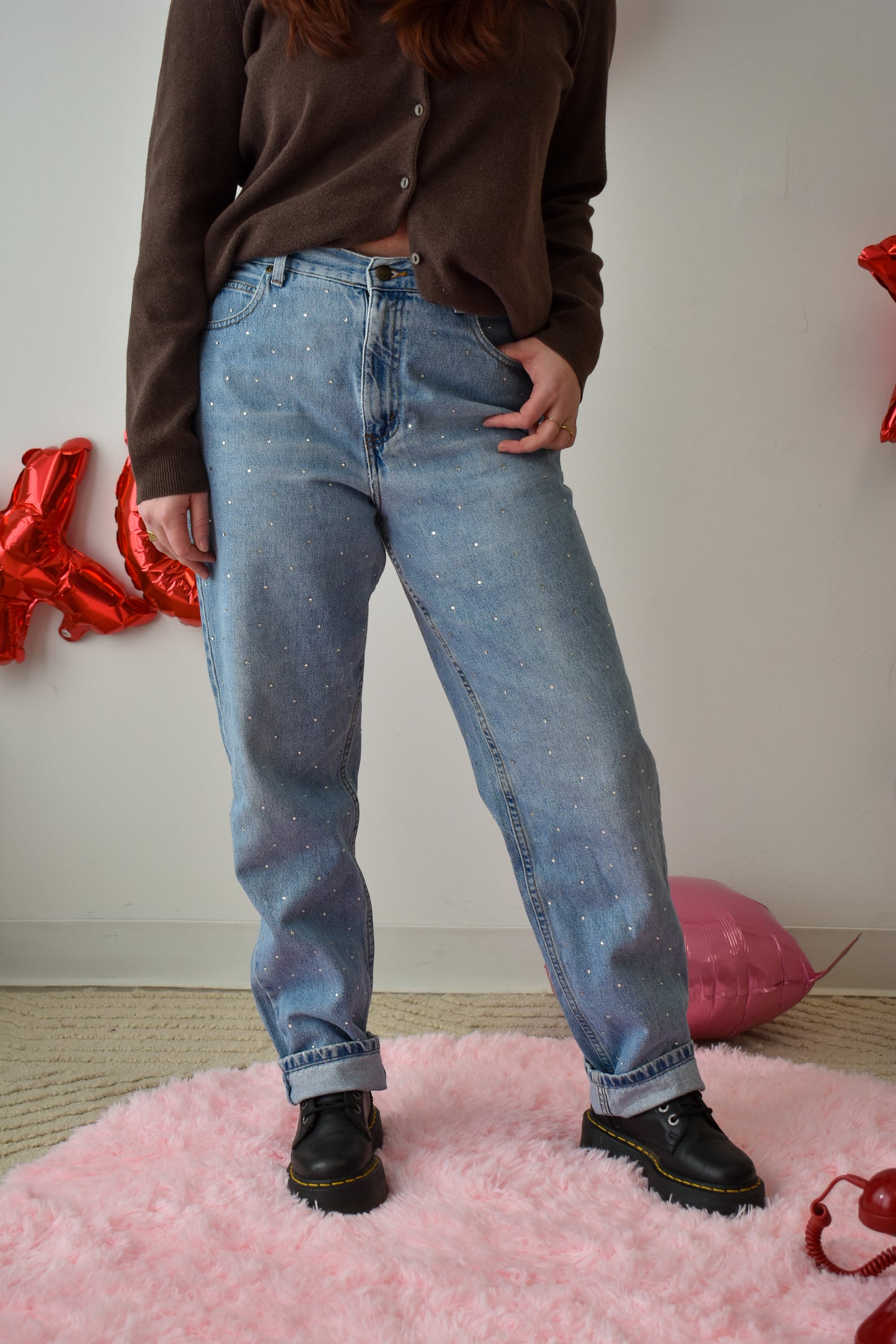 Rhinestone Jeans- 30"