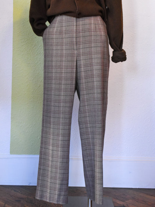 Plaid Brown Pant (L)