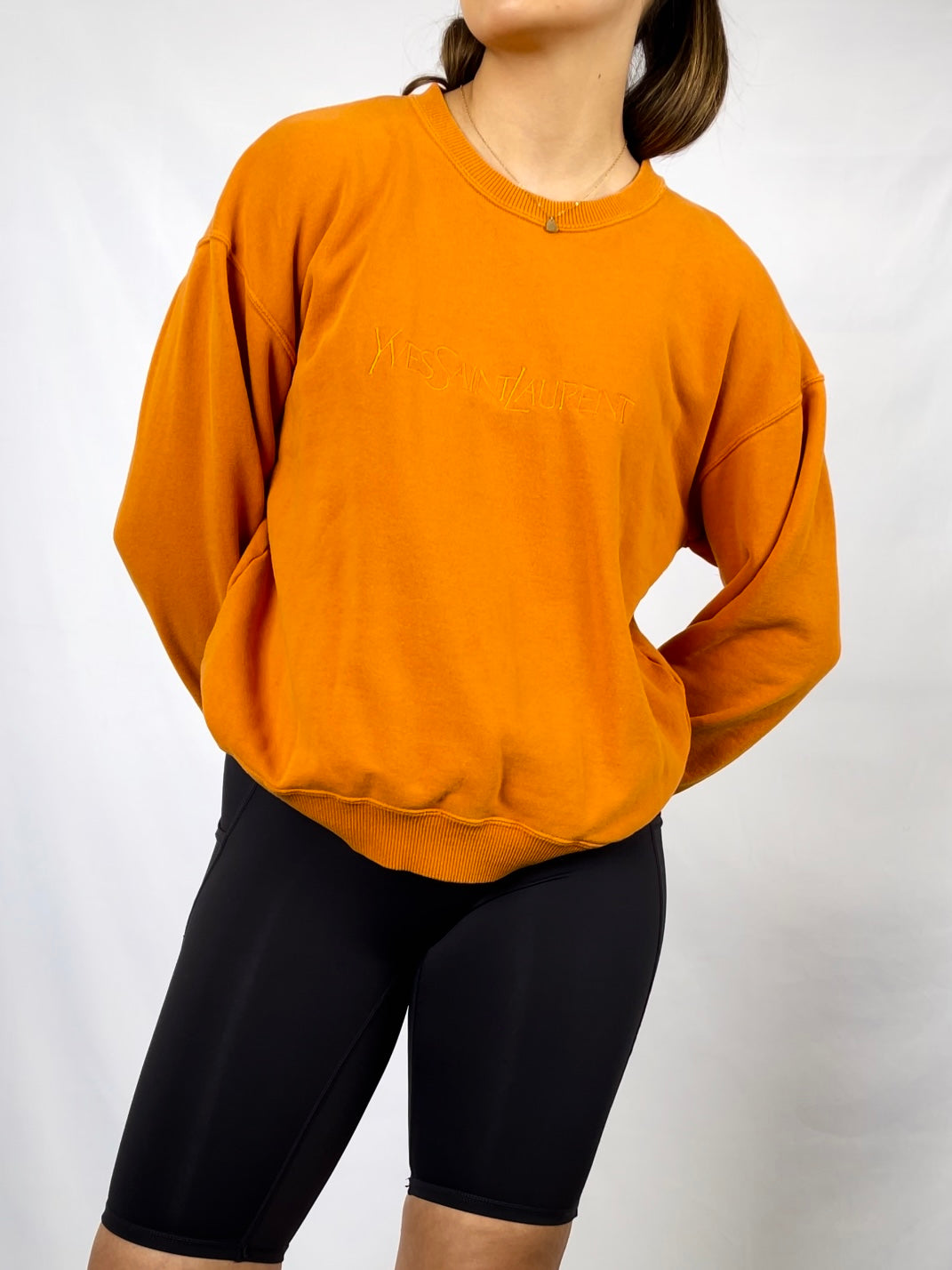 YSL Bootleg Orange Sweatshirt – Heck Yes Vintage