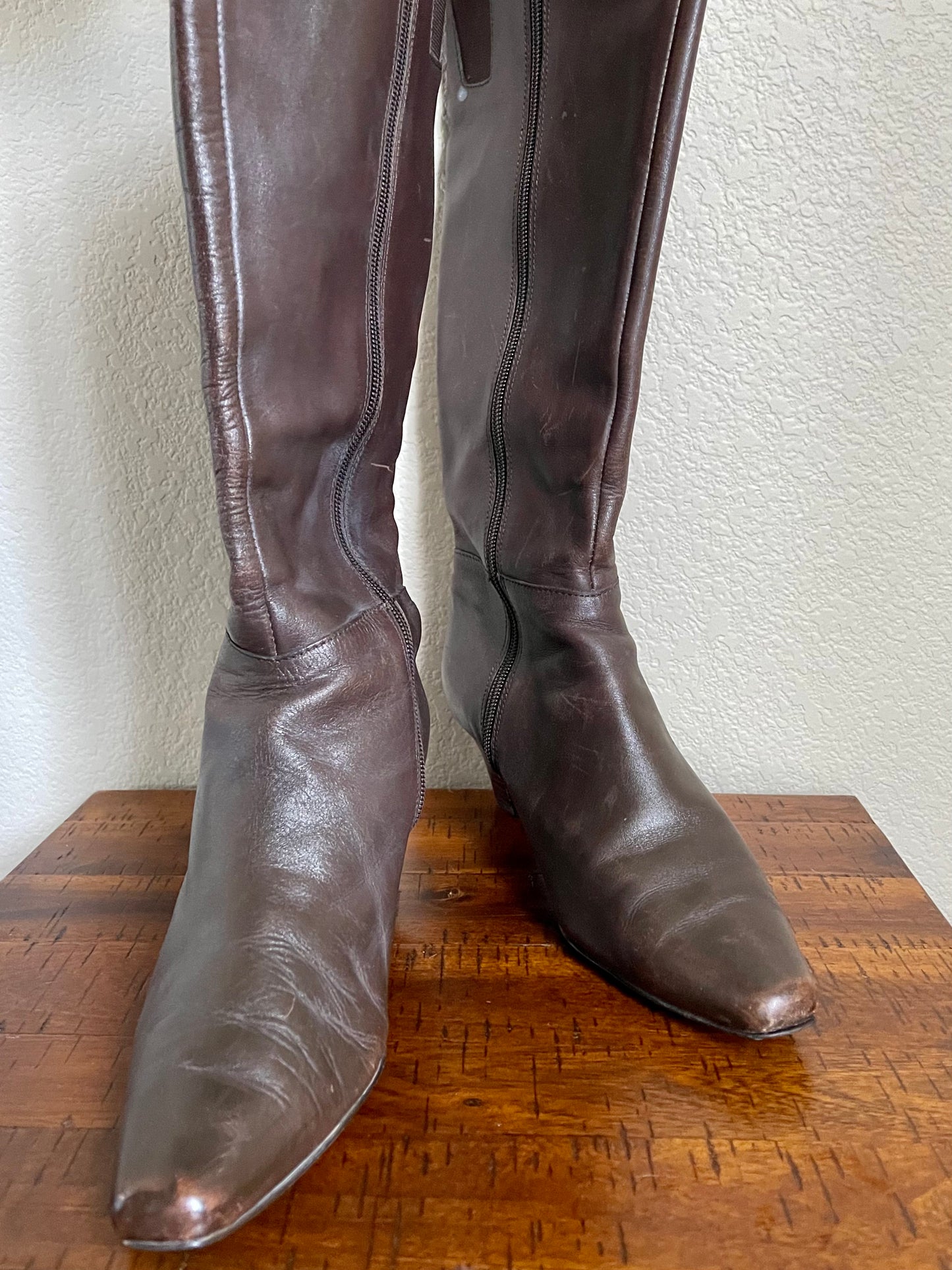 Knee High Brown Boots (8.5”)