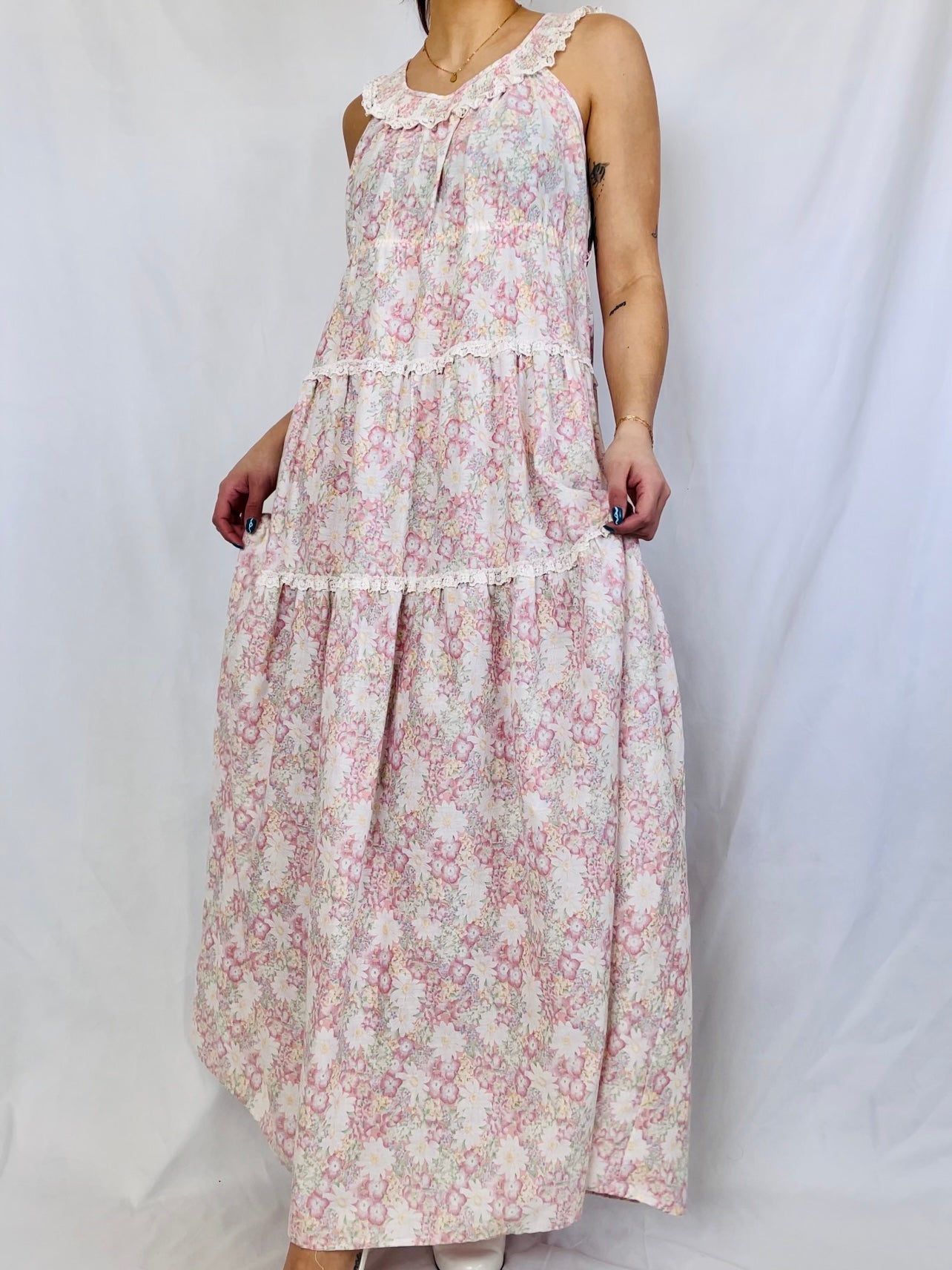 Floral Maxi Dress (S/M)