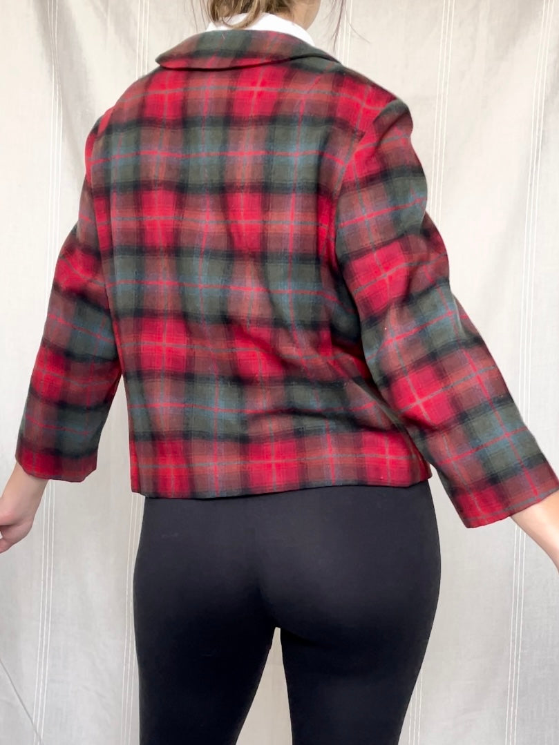 Pendleton Plaid Blazer (XS-M)